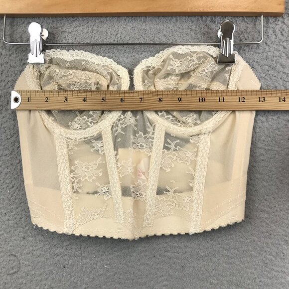 Vintage Backless Lace Bustier 34B By Strouse Adler Co. - Picture 4 of 7